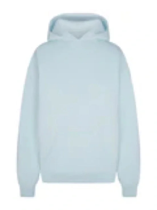 NWT Skims French Terry Oversized Hoodie Light Blue Minimal Pullover Size 3X Opal - Picture 2 of 2